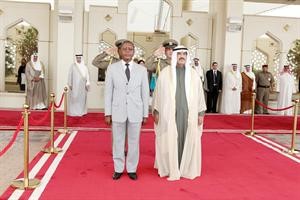 سمو رئيس مجلس الوزراء الشيخ ناصر المحمد مستقبلا رئيس وزراء ليسوتو