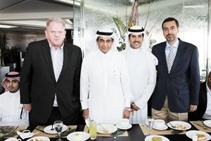 الشيخ سعد الخريف وفيصل عايش خلال الاحتفال
