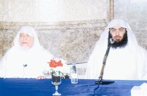العجمي ومرسي اثناء المحاضرة