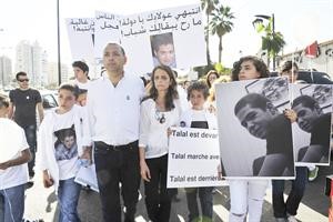 مظاهرة لاهالي ضحايا الحوادث المرورية في بيروت امس
﻿﻿محمود الطويل﻿