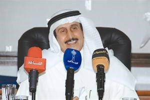 الشيخ دابراهيم الدعيج خلال الاجتماع﻿