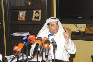 المحامي يعقوب الصانع متحدثا خلال مؤتمره امس﻿﻿متين غوزال﻿