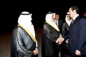 الشيخ جابر المبارك مرحبا برئيس الوزراء اللبناني﻿
