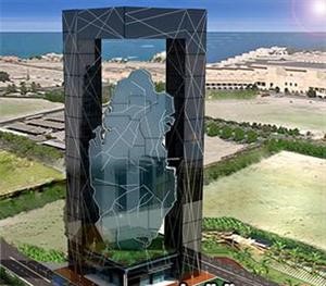 مجسم البرج المبتكر

