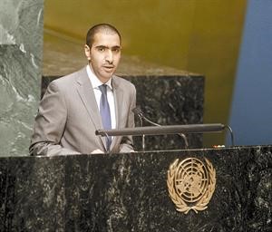 سعد الهاجري ملقيا كلمة الكويت في الدورة 60 للجمعية العامة للامم المتحدة
﻿