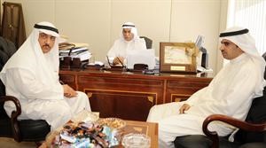 احمد السعدون ومسلم البراك وخالد الطاحوس خلال اجتماعهم في مكتب السعدون امس﻿﻿متين غوزال﻿