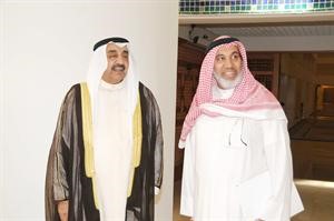 الرئيس جاسم الخرافي ودمحمد البصيري قبيل خروجهما من المجلس امس﻿﻿متين غوزال﻿