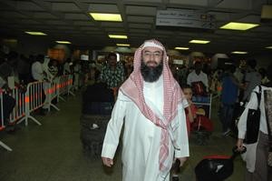 نبيل العوضي لدى عودته