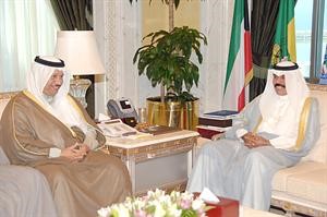 سمو نائب الامير مستقبلا الشيخ جابر المبارك﻿