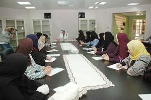 محمد الداحس خلال اللقاء مع مدرسات مدارس التعليم الخاص﻿﻿كرم ذياب﻿