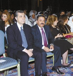 السفير اللبناني بسام النعماني والسفير الاردني جمعة العبادي ضمن الحضور﻿﻿ قاسم باشا
﻿