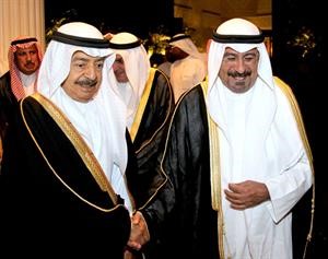 رئيس وزراء البحرين الامير خليفة بن سلمان ال خليفة مرحبا بالشيخ دمحمد الصباح﻿