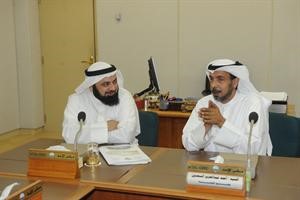 الصيفي مبارك ودوليد الطبطبائي اثناء الاجتماع
