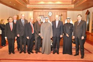 دبدر الشريعان خلال لقائه الوفد الالماني
