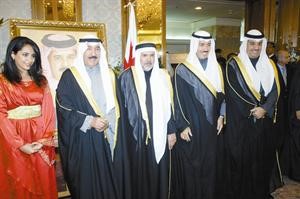 الشيخ جابر العبدالله والشيخ احمد الجابر مهنئين
﻿