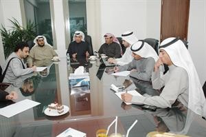 منصور التنيب خلال المؤتمر الصحافي
كرم ذياب