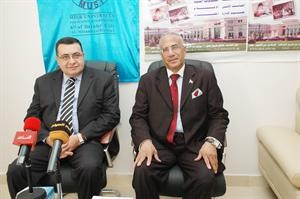 محمود الديري وحسن كامل خلال اللقاء
كرم ذياب
