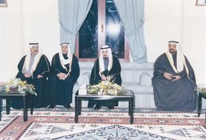 مع الامير الراحل الشيخ جابر الاحمد
