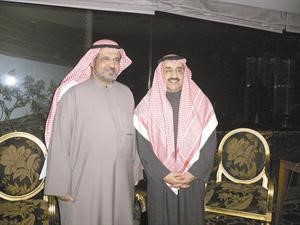 صورة تجمع احمد الكليب مع رئيس مجلس الامة جاسم الخرافي