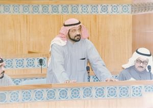 في احدى جلسات مجلس الامة