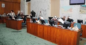 صورة تجمع عددا من الاعضاء خلال الجلسةفريال حماد