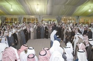 جمع غفير من ابناء قبيلة عتيبة تاييدا للنائب دفيصل المسلم