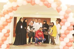 جانب من الطلبة والطالبات المشاركين في الحملة﻿