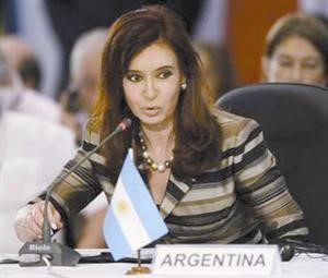 الرئيسة كريستينا دي كريشنر فيرنانديز
﻿