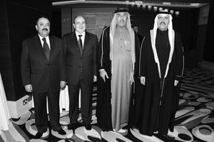 سفراء الامارات والمغرب والاردن خلال الحفل
