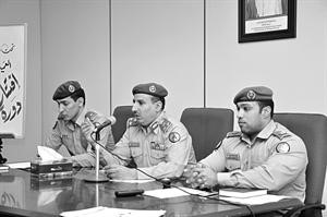 العميد سابح معيوف متحدثا خلال افتتاح الدورة
