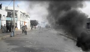 اعمال العنف في العاصمة التونسية