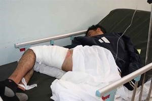 احد الشبان الجزائريين الذي حاول حرق نفسه راقد في المستشفى