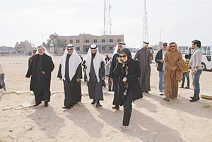 جانب من الجولة على الجزيرة