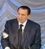 الرئيس المصري محمد حسني مبارك﻿