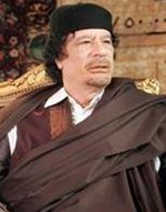 الرئيس الليبي معمر القذافي﻿
