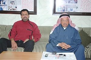 يوسف العميري متحدثا خلال المؤتمر الصحافي	 سعود سالم﻿