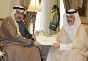 السفير الشيخ حمد الجابر مسلما عبدالرحمن العطية رسالة صاحب السمو الامير﻿