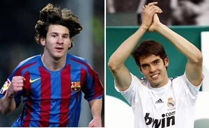 كاكا يعاني نفسياً مع ريال مدريد.. وميسي يفضل برشلونة على الأرجنتين
