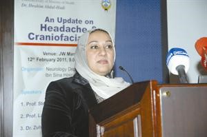 داسمهان الشبيلي متحدثة في افتتاح المؤتمر 	سعود سالم﻿