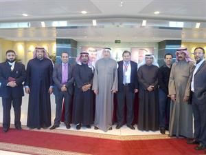 عباس السماك مستقبلا وفد الوطنية للاتصالات﻿
