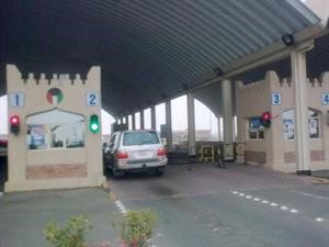 جانب من السيارات التي عبرت مركز النويصيب
