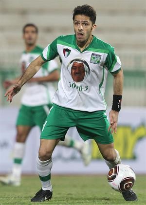محمد جراغ في مباراة العربي امام الاهلي الاماراتي الازرق كوم﻿