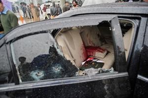 ﻿اثار الدماء في السيارة التي قتل فيها الوزير﻿