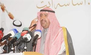 الشيخ احمد الفهد خلال القاء كلمته﻿