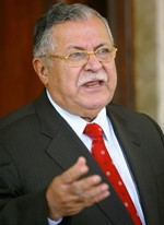 الرئيس العراقي جلال الطالباني﻿
