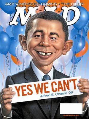 مجلة ماد الاميركية تسخر من اذني اوباما على غلافها﻿