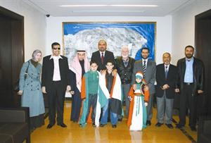  وصورة جماعية لبعض اعضاء الوفد﻿