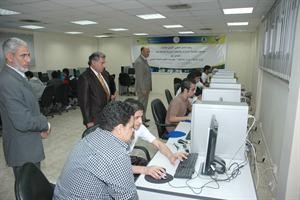 جانب من الطلبة في المسابقة
