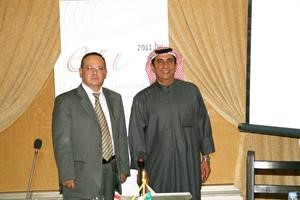 محمد العمر مع سفير هنغاريا﻿