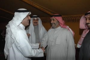 ترحيب بالشيخ احمد صباح السالم سعود سالم